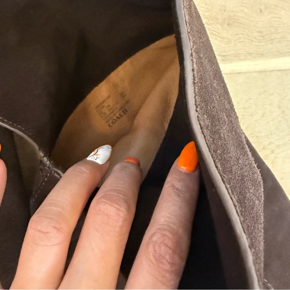 Leather Coach over the knee boots - Picture 4 of 6